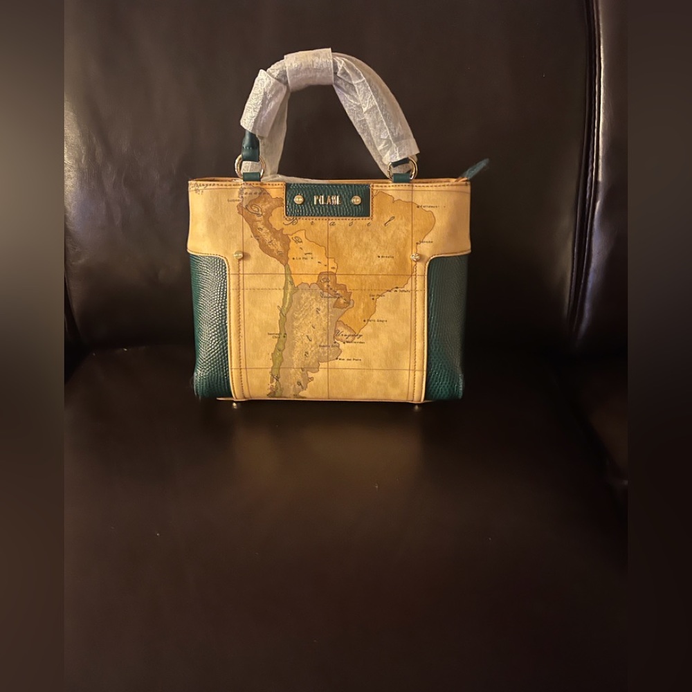 Alviero Martini Geo Lirica South American Print Handbag